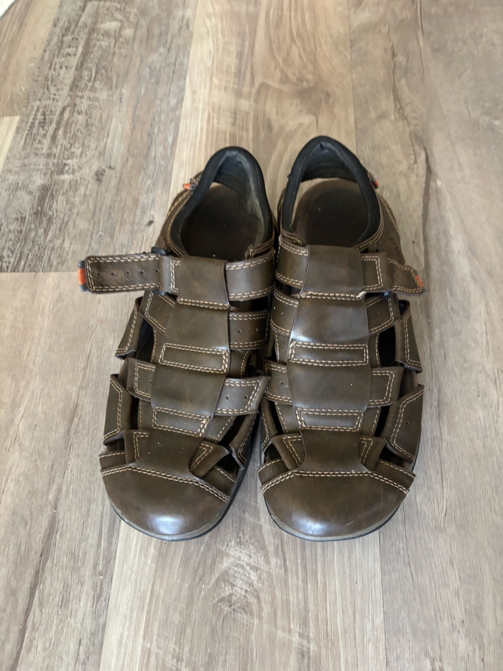 Men's Brown Leather Sandals 9